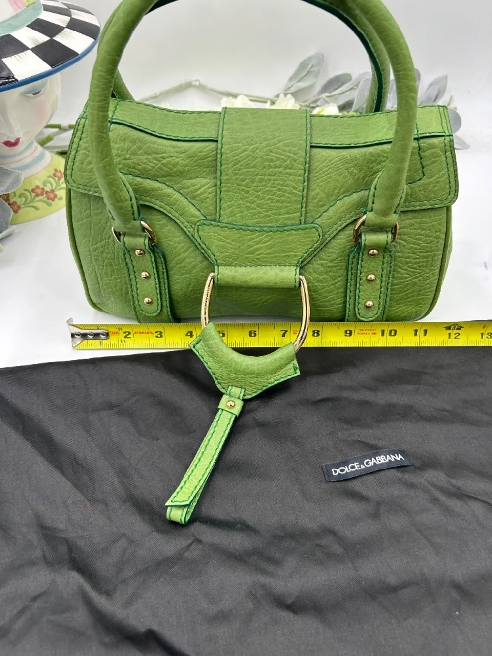 Women’s vintage Y2K-era Dolce & Gabbana Leather Sachel. Made in Italy.